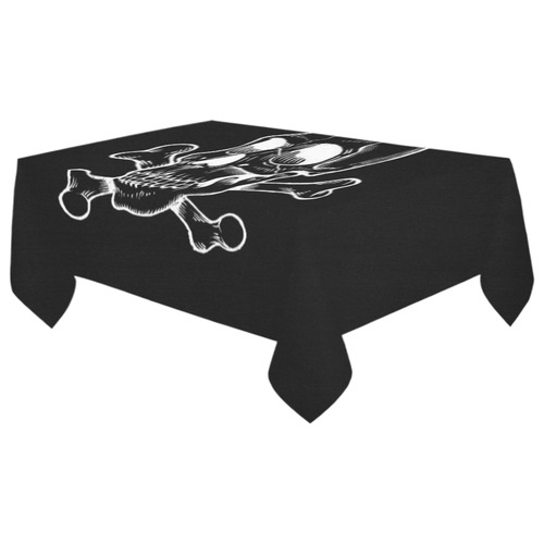 Skull 816 (Halloween) Cotton Linen Tablecloth 60"x 104"