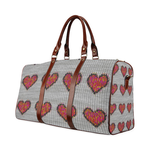 heart pattern Waterproof Travel Bag/Small (Model 1639)