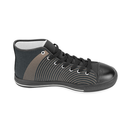 Space and Time Men’s Classic High Top Canvas Shoes (Model 017)