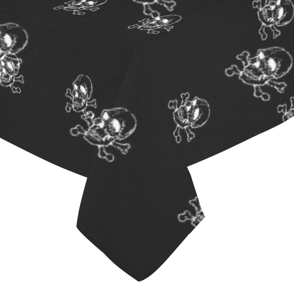 Skull 816 (Halloween) pattern Cotton Linen Tablecloth 52"x 70"