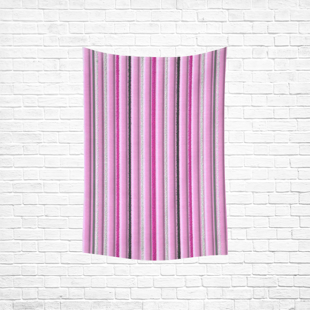 Pink Glamour Cotton Linen Wall Tapestry 40"x 60"
