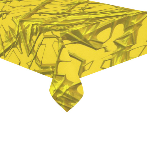 Thorny abstract,golden Cotton Linen Tablecloth 60"x 104"