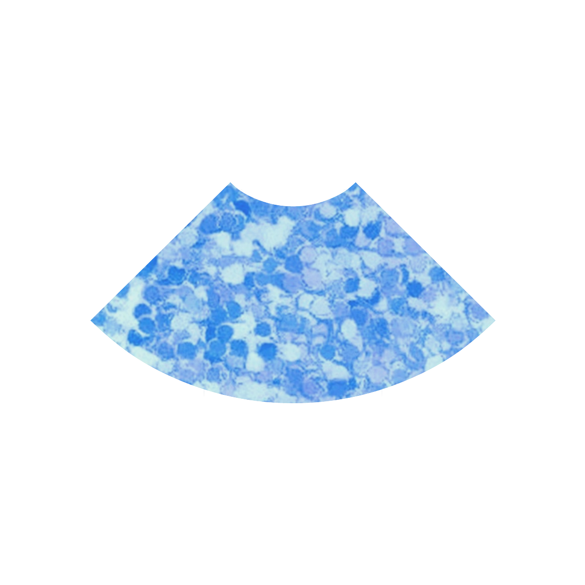 Retro Splash Blue II Atalanta Casual Sundress(Model D04)