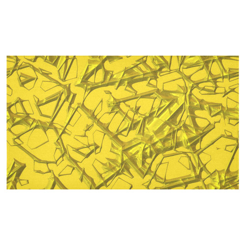 Thorny abstract,golden Cotton Linen Tablecloth 60"x 104"