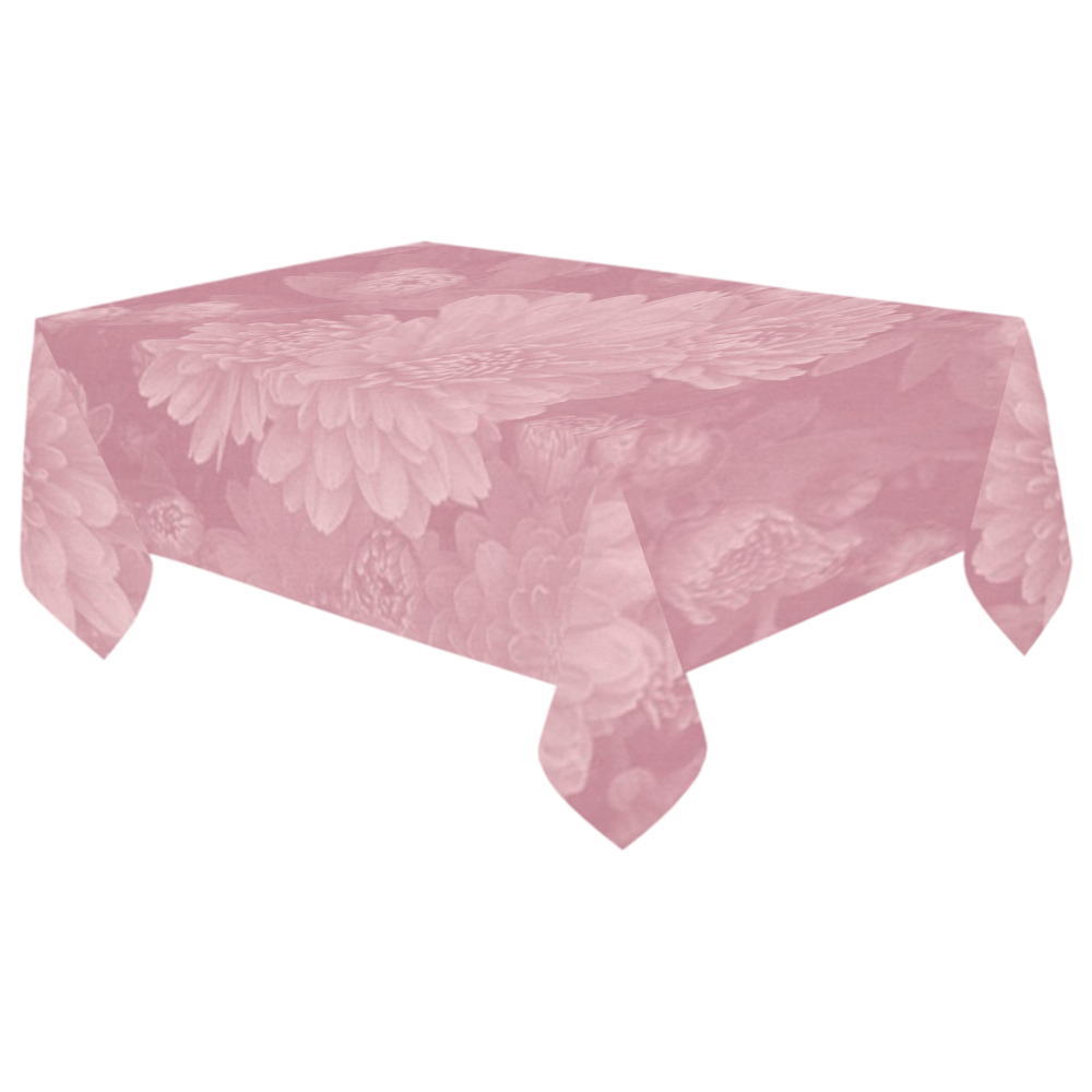 soft floral dreams B Cotton Linen Tablecloth 60"x 104"