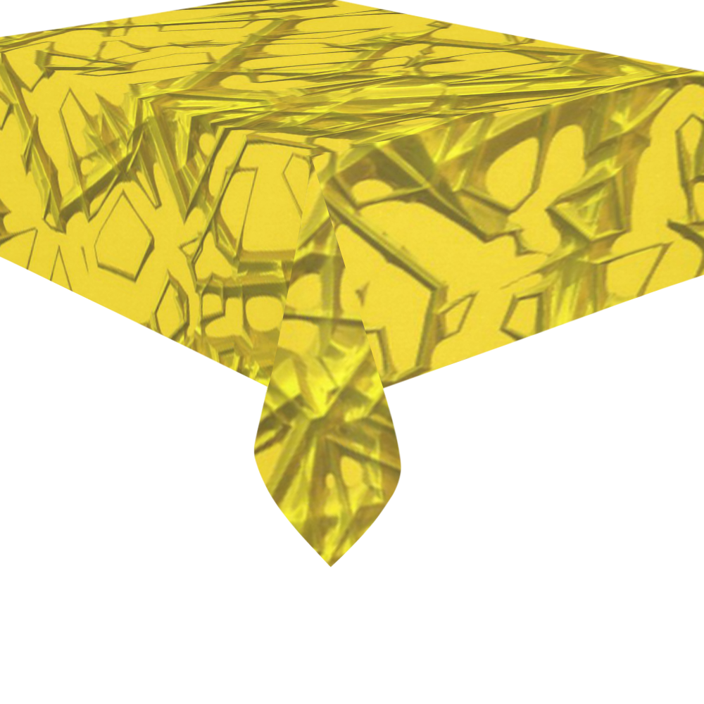 Thorny abstract,golden Cotton Linen Tablecloth 60"x 84"