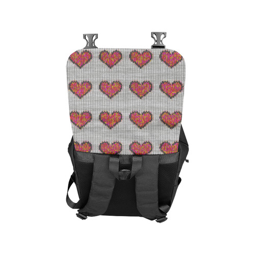 heart pattern Casual Shoulders Backpack (Model 1623)