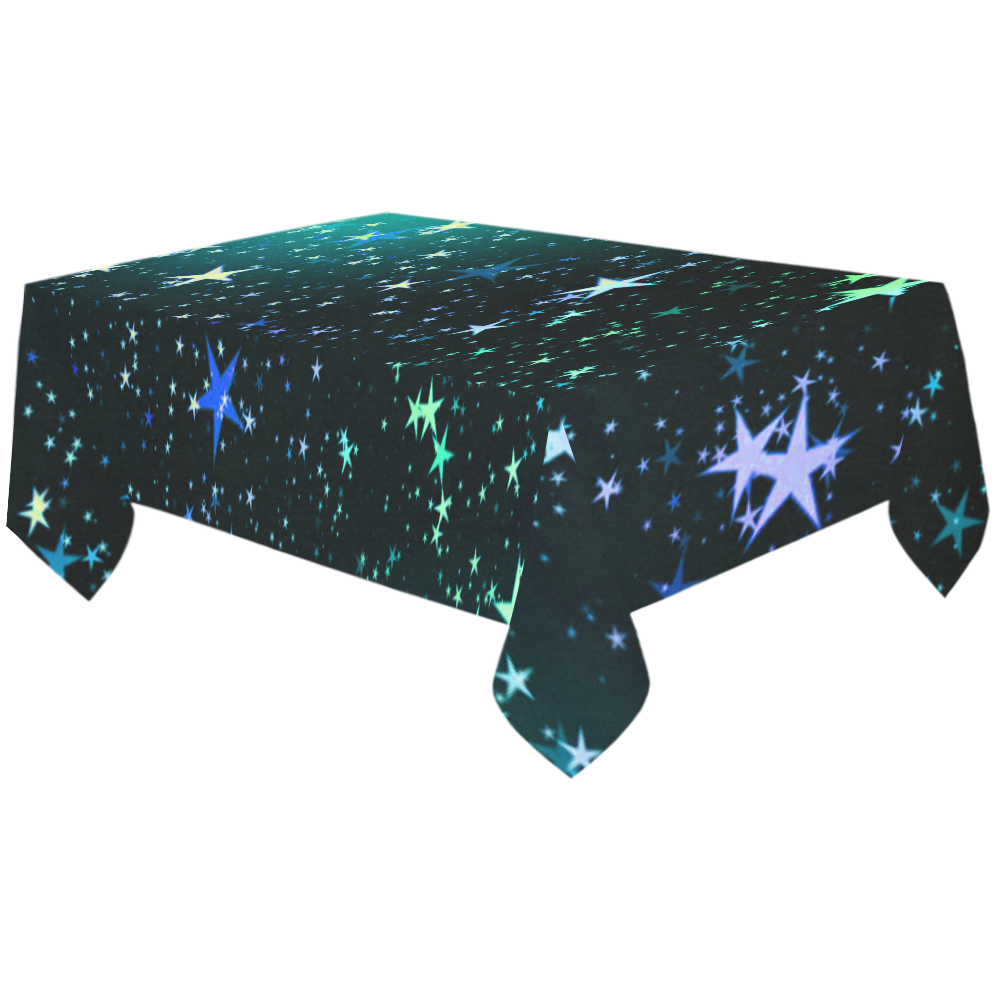 Stars 20160901 Cotton Linen Tablecloth 60"x120"