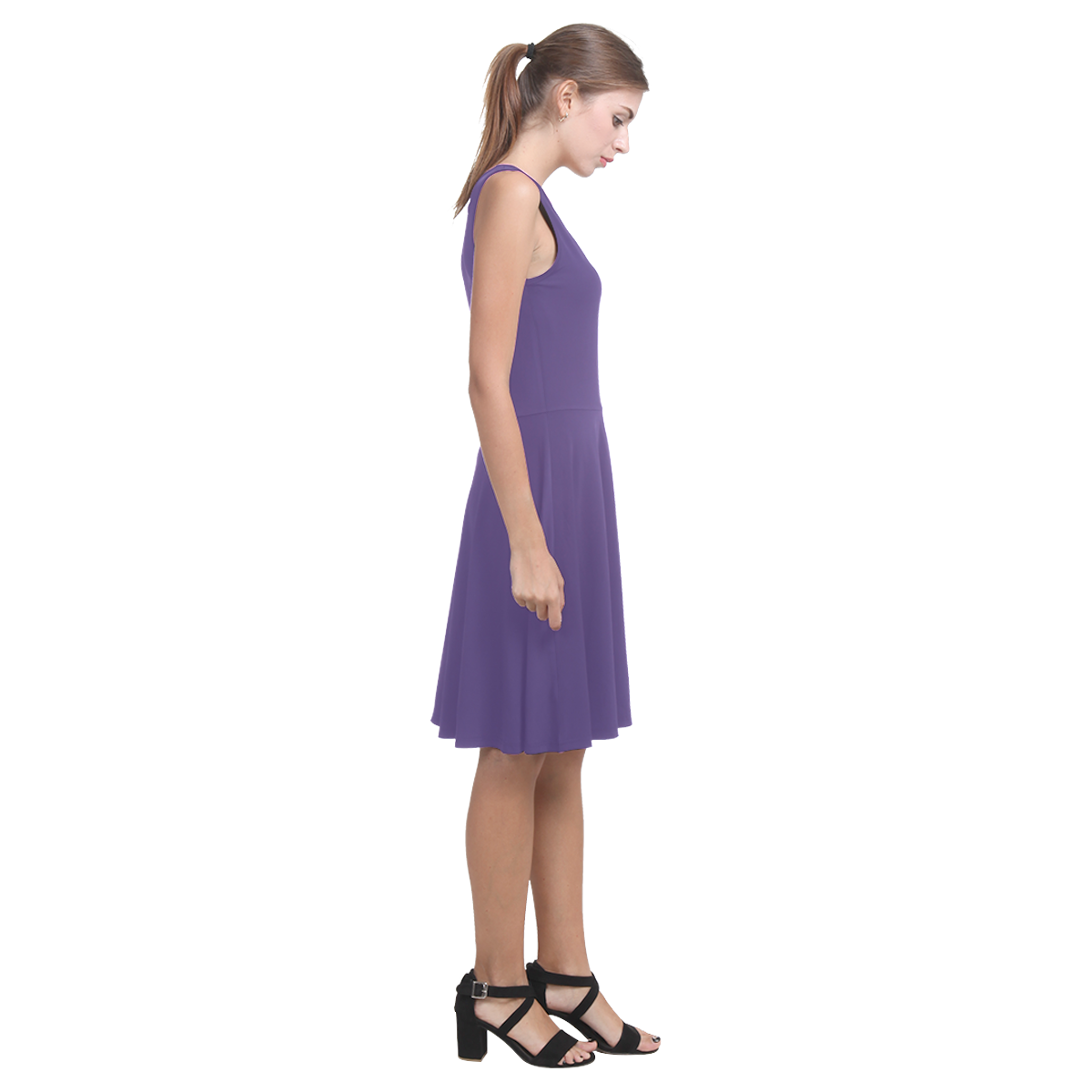 Prism Violet Atalanta Casual Sundress(Model D04)