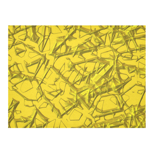 Thorny abstract,golden Cotton Linen Tablecloth 52"x 70"