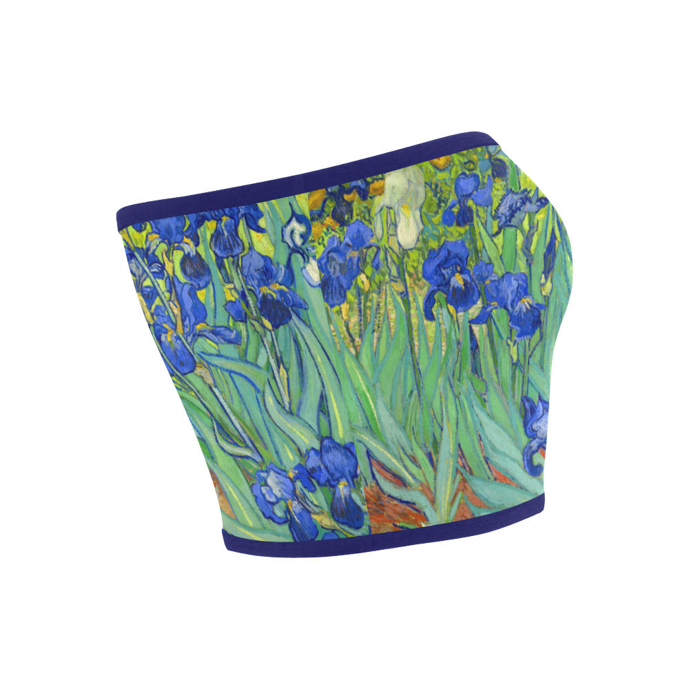 Van Gogh Irises Fine Floral Art Bandeau Top