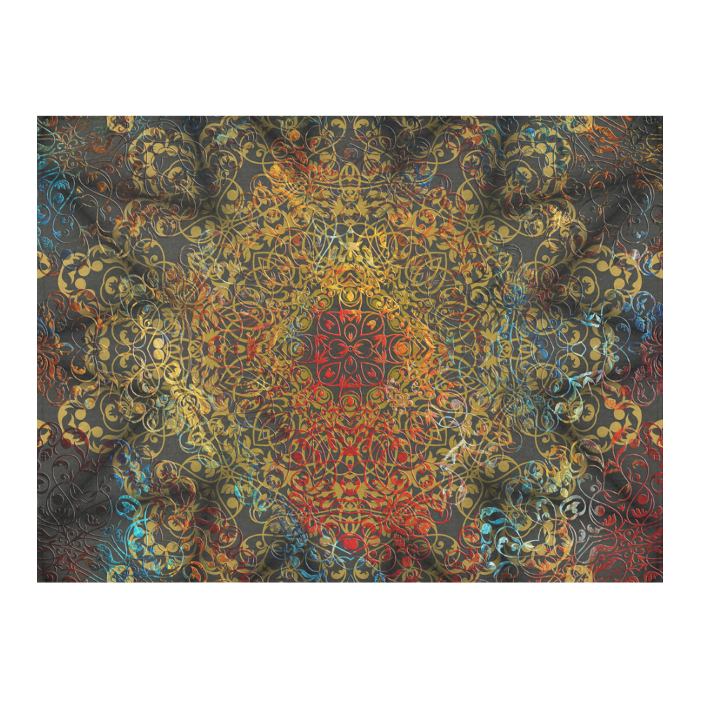 magic mandala Cotton Linen Tablecloth 52"x 70"