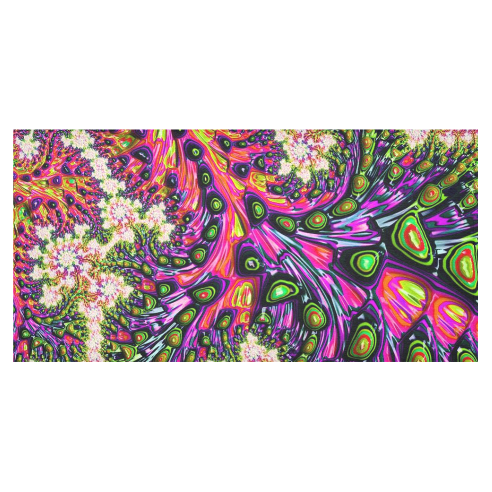 more colors in life fractal 24C Cotton Linen Tablecloth 60"x120"