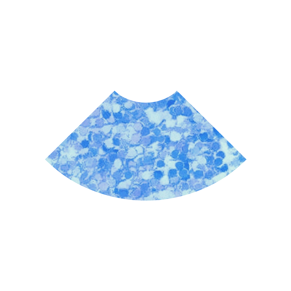 Retro Splash Blue II Atalanta Casual Sundress(Model D04)