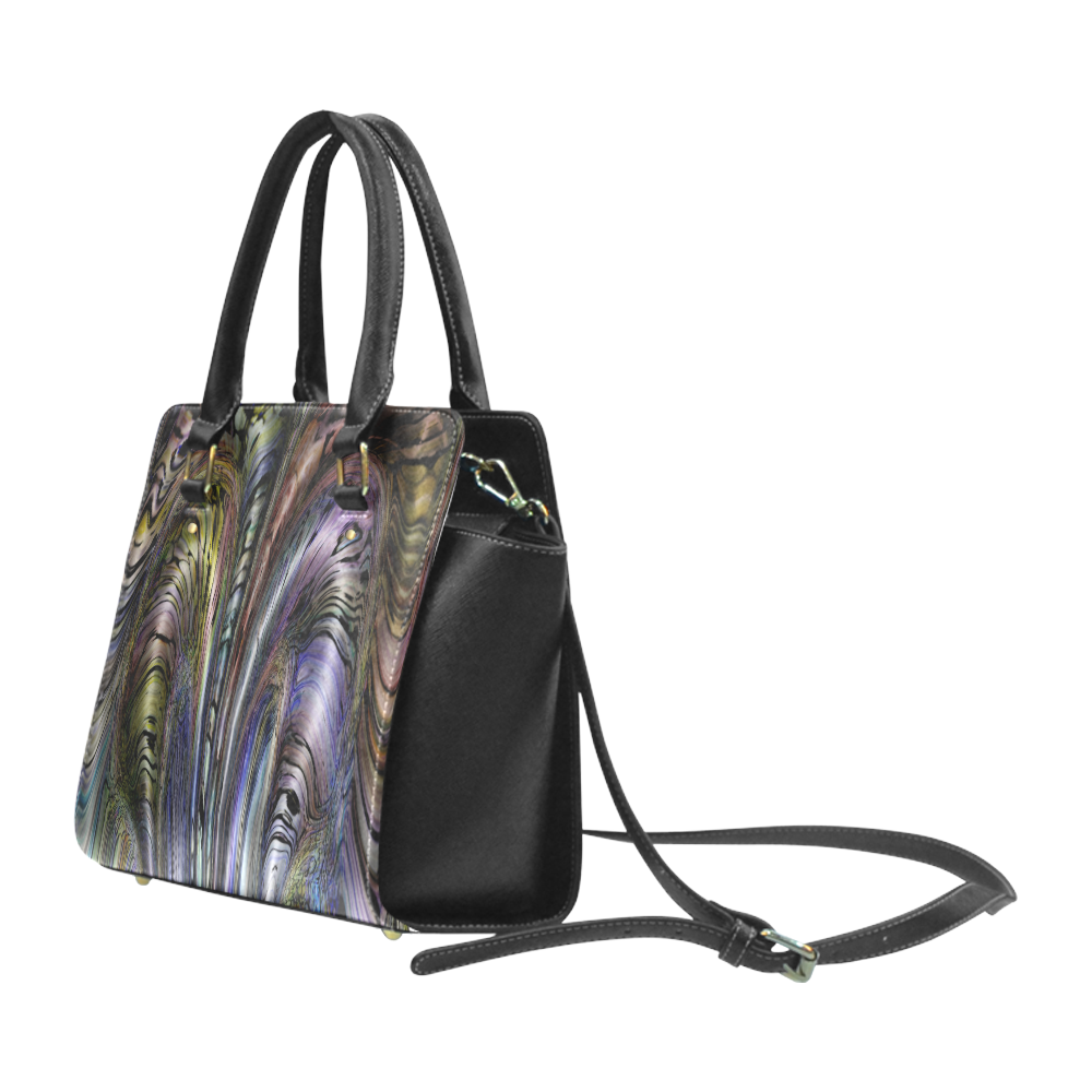 Snake Skinuous Handbag Classic Shoulder Handbag (Model 1653)