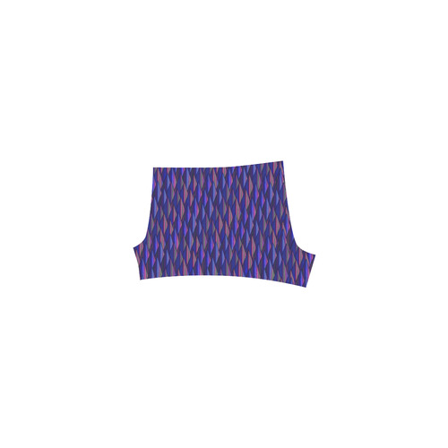 Purple and Blue Triangle Peaks Briseis Skinny Shorts (Model L04)