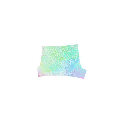 Beautiful Pastel Watercolor Mandala Briseis Skinny Shorts (Model L04)