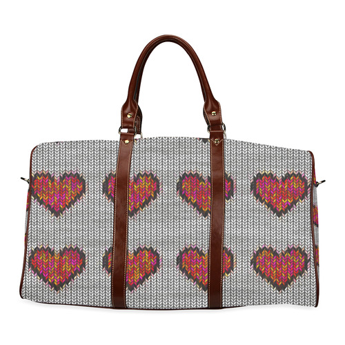 heart pattern Waterproof Travel Bag/Large (Model 1639)