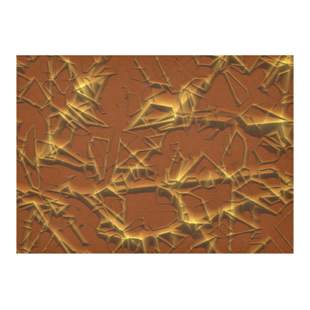 Thorny abstract,brown Cotton Linen Tablecloth 60"x 84"