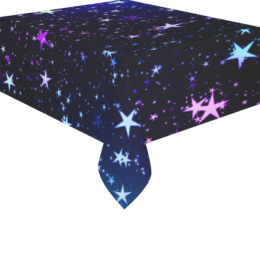 Stars 20160905 Cotton Linen Tablecloth 52"x 70"