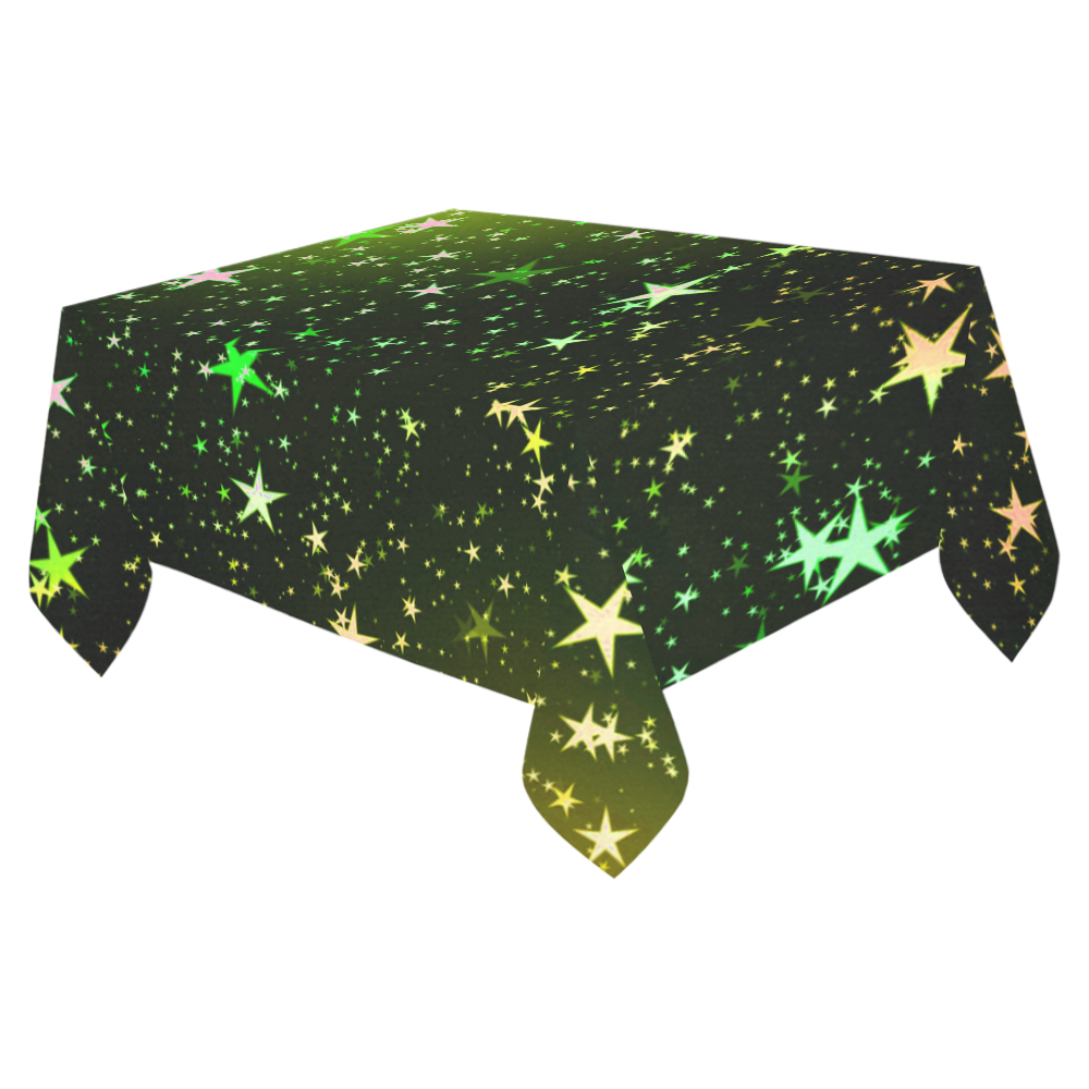 Stars 20160902 Cotton Linen Tablecloth 52"x 70"