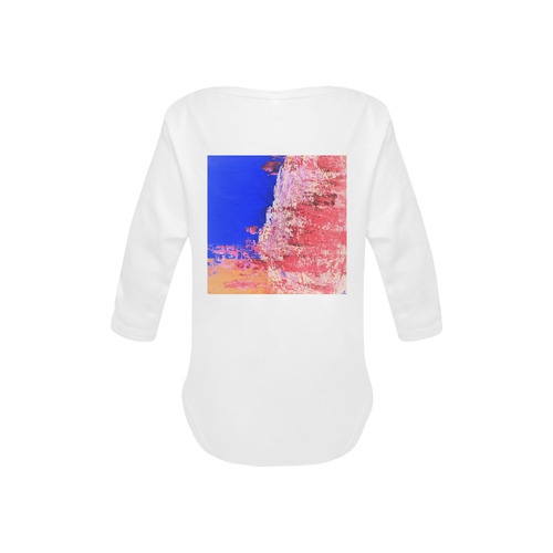 In The Mist Pantone night Baby Powder Organic Long Sleeve One Piece (Model T27)