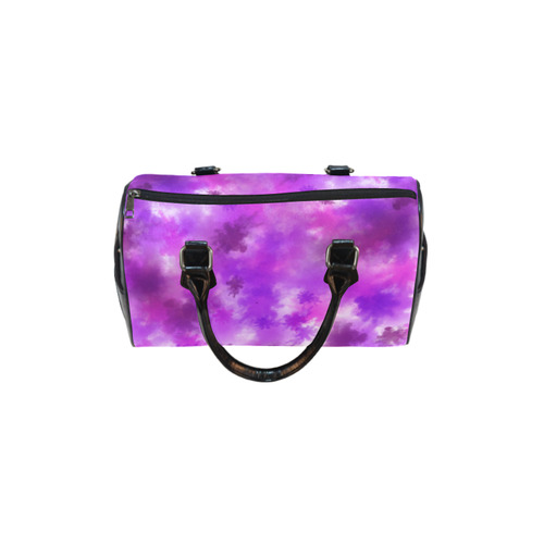 Purple and pink paint splatter pattern Boston Handbag (Model 1621)