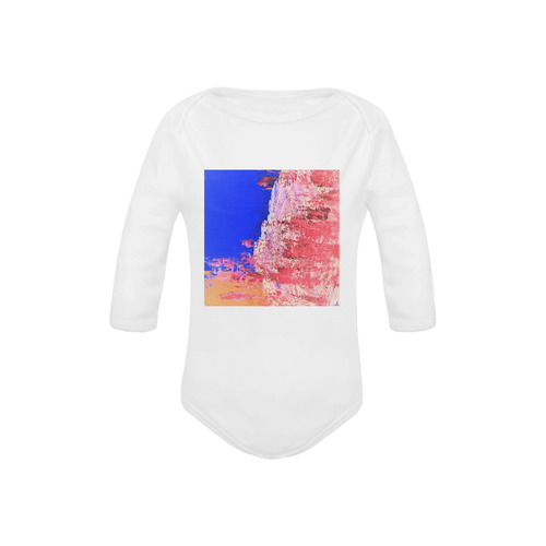 In The Mist Pantone night Baby Powder Organic Long Sleeve One Piece (Model T27)