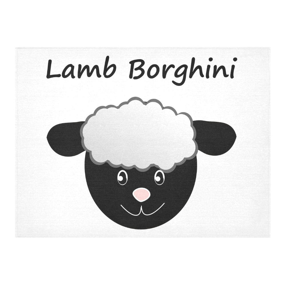 Lamb Borghini Cotton Linen Tablecloth 52"x 70"