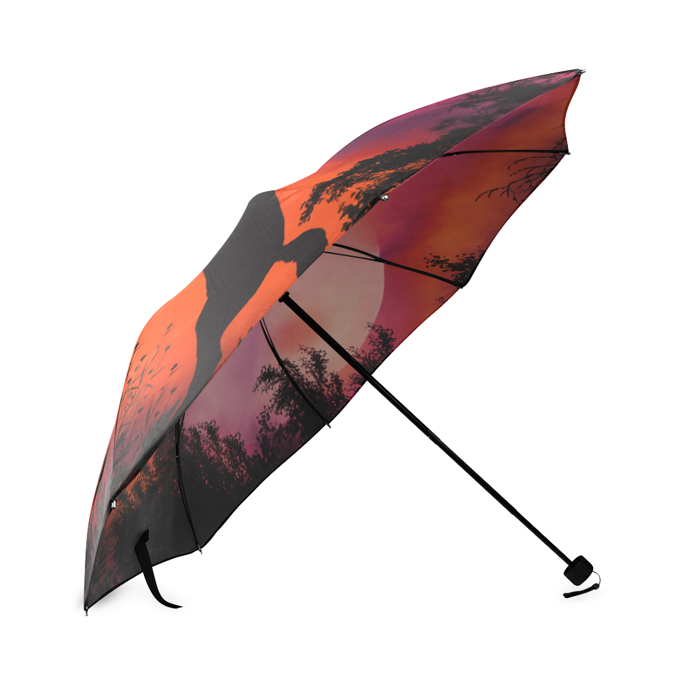Fire sky horse Foldable Umbrella (Model U01)
