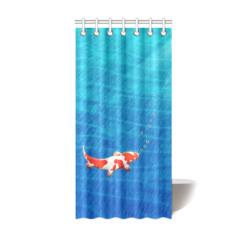 the last koi Shower Curtain 36"x72"