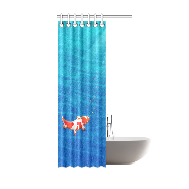 the last koi Shower Curtain 36"x72"
