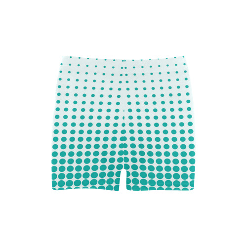 Cute Aqua Dots Pattern Briseis Skinny Shorts (Model L04)