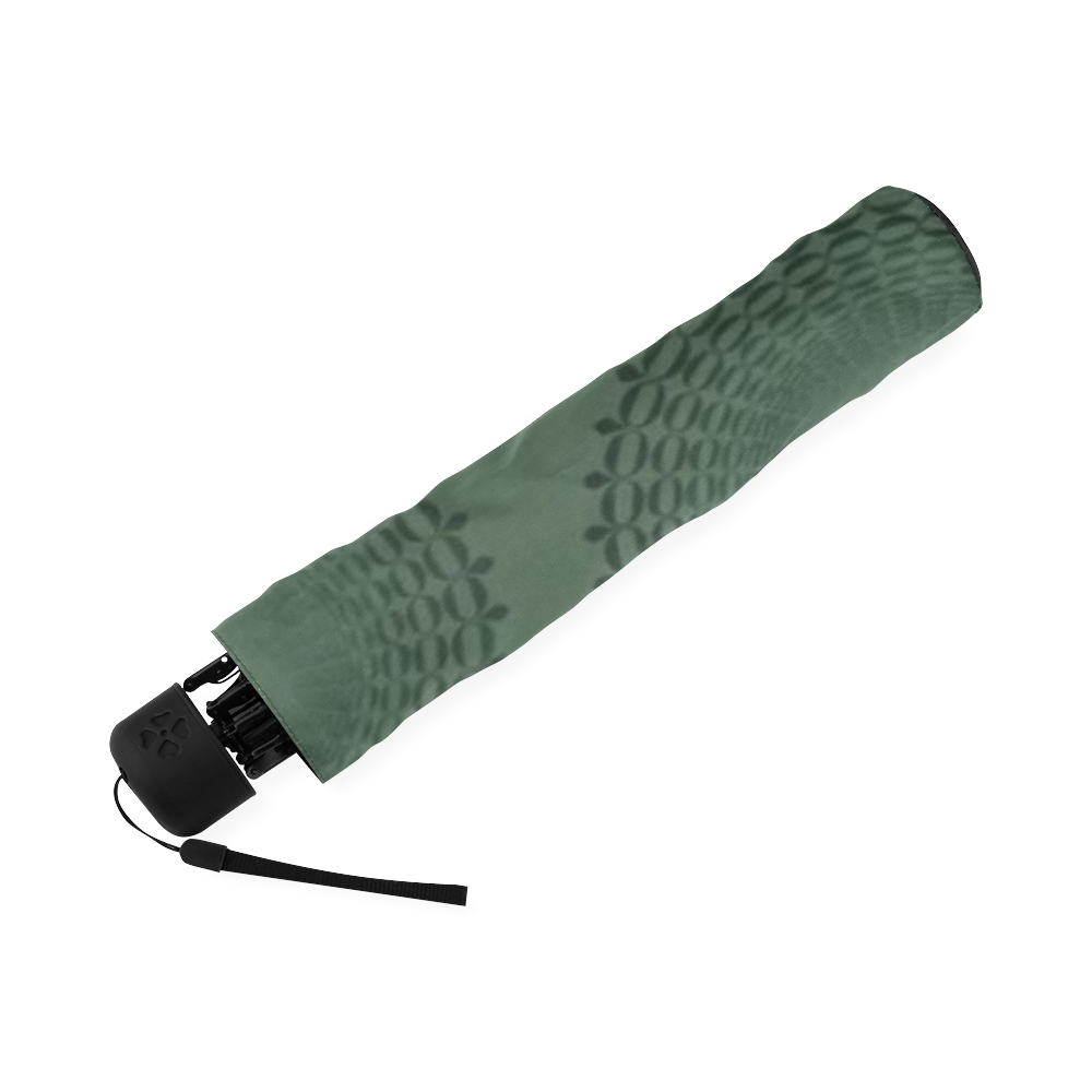 Camouflage Olive Green Lace Doily Foldable Umbrella (Model U01)