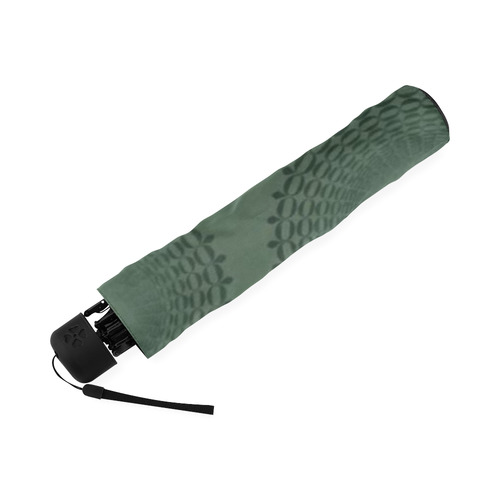 Camouflage Olive Green Lace Doily Foldable Umbrella (Model U01)