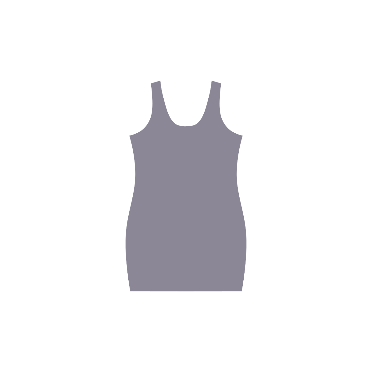 Smokey Topaz Medea Vest Dress (Model D06)