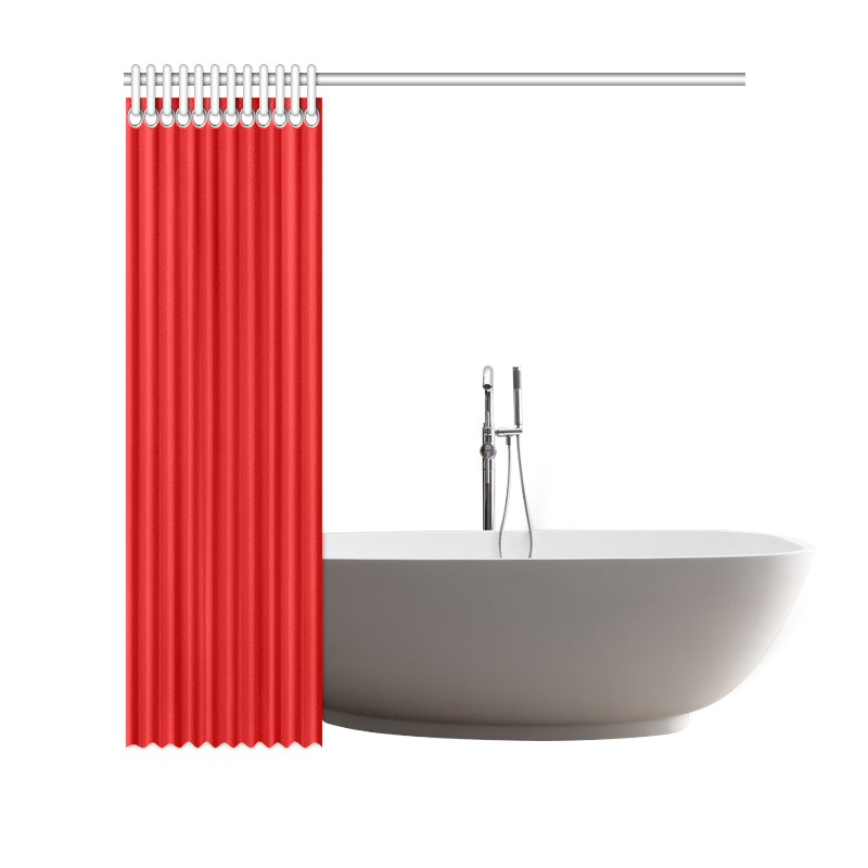 Red Shower Curtain 69"x70" ID D818021