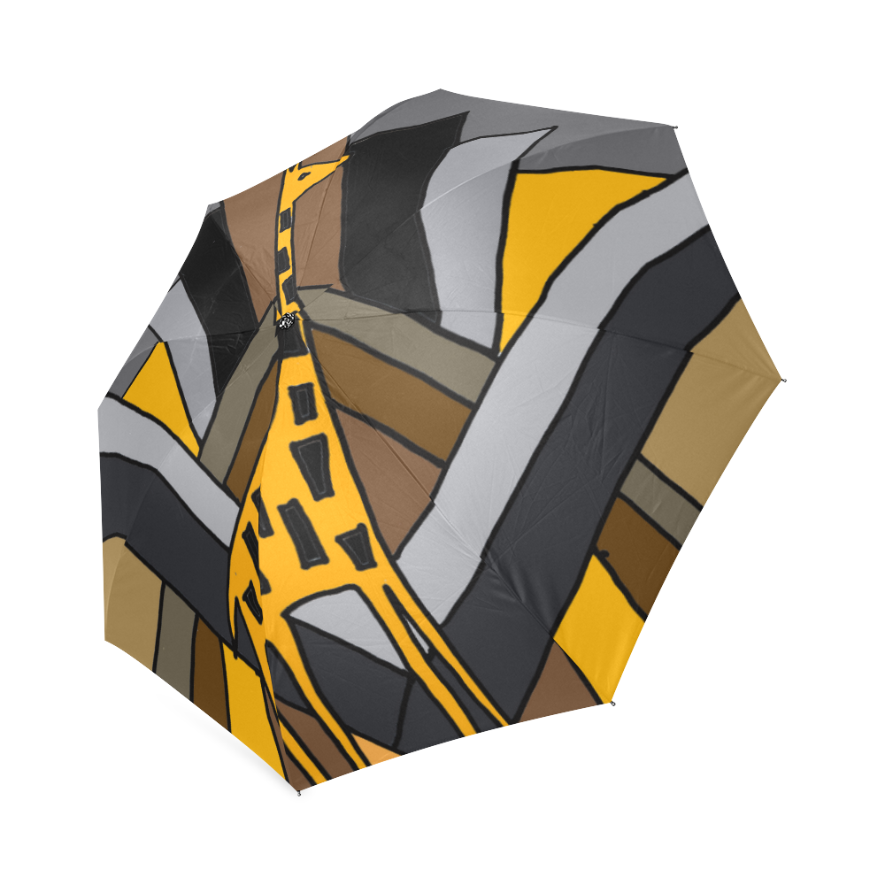Cool Giraffe Art Deco Foldable Umbrella (Model U01)