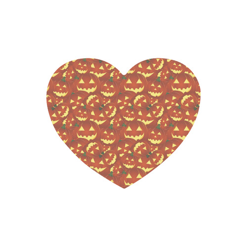 halloween pumpkins Heart-shaped Mousepad