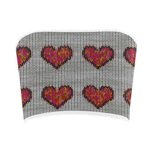 heart pattern Bandeau Top