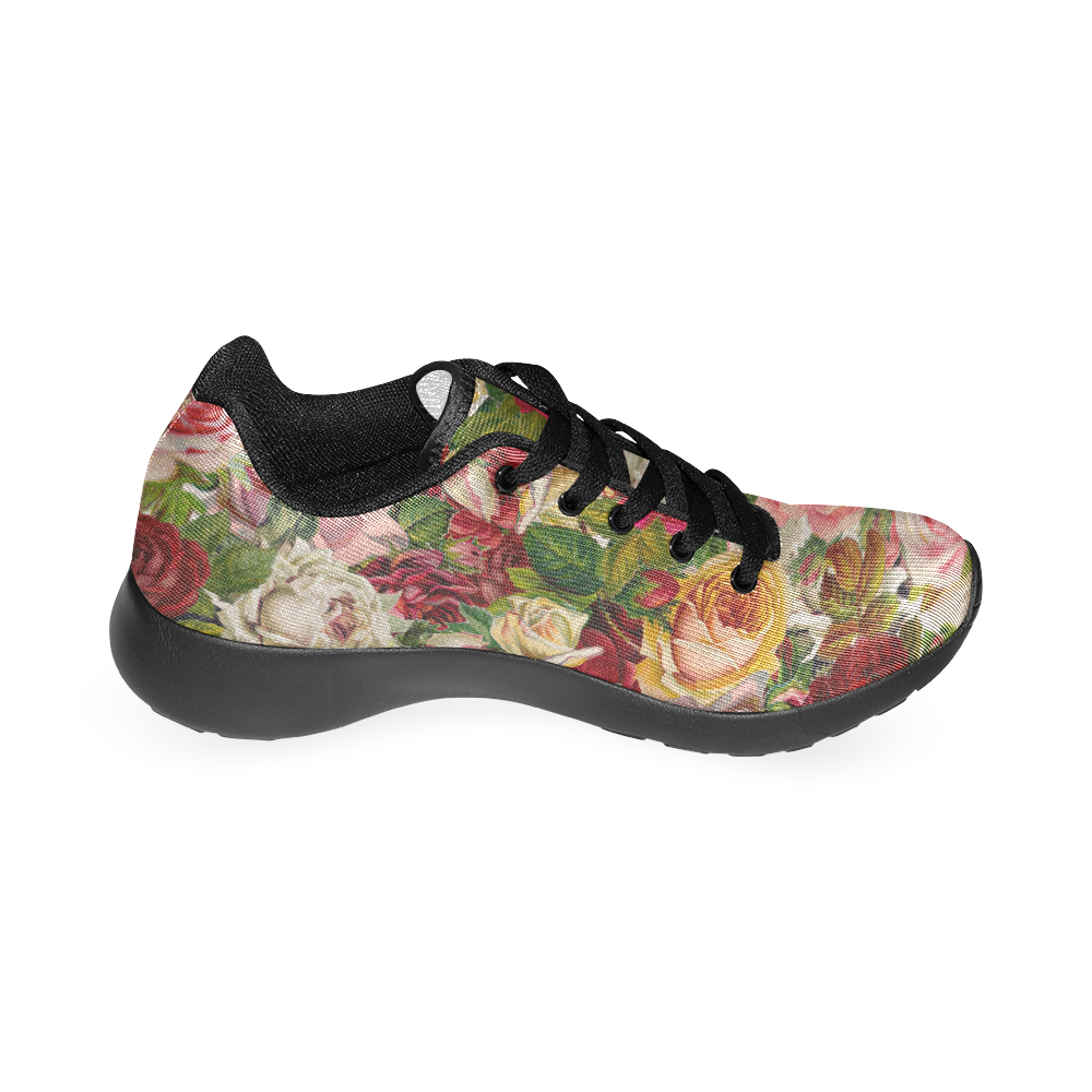 Floral Chintz Roses Pattern by ArtformDesigns Women’s Running Shoes (Model 020)