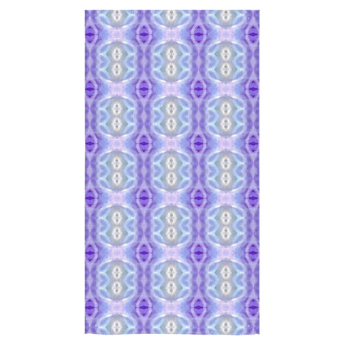 Light Blue Purple White Girly Pattern Bath Towel 30"x56"