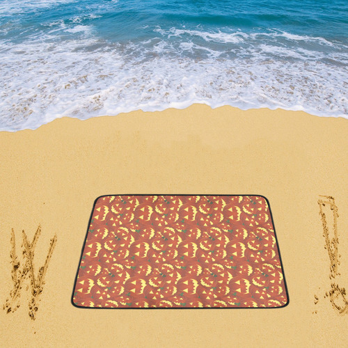 halloween pumpkins Beach Mat 78"x 60"