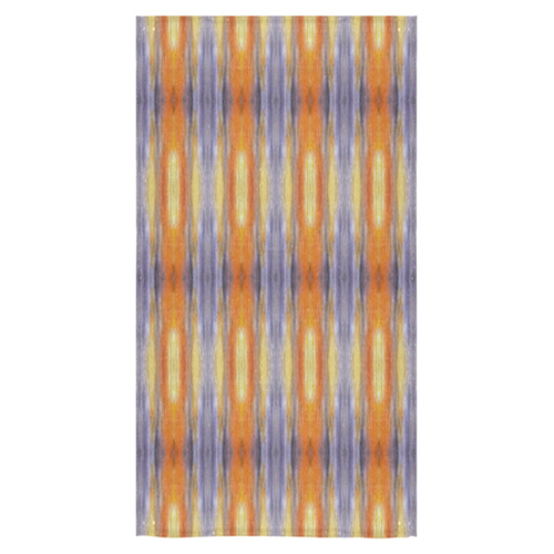 Gray Orange Stripes Pattern Bath Towel 30"x56"