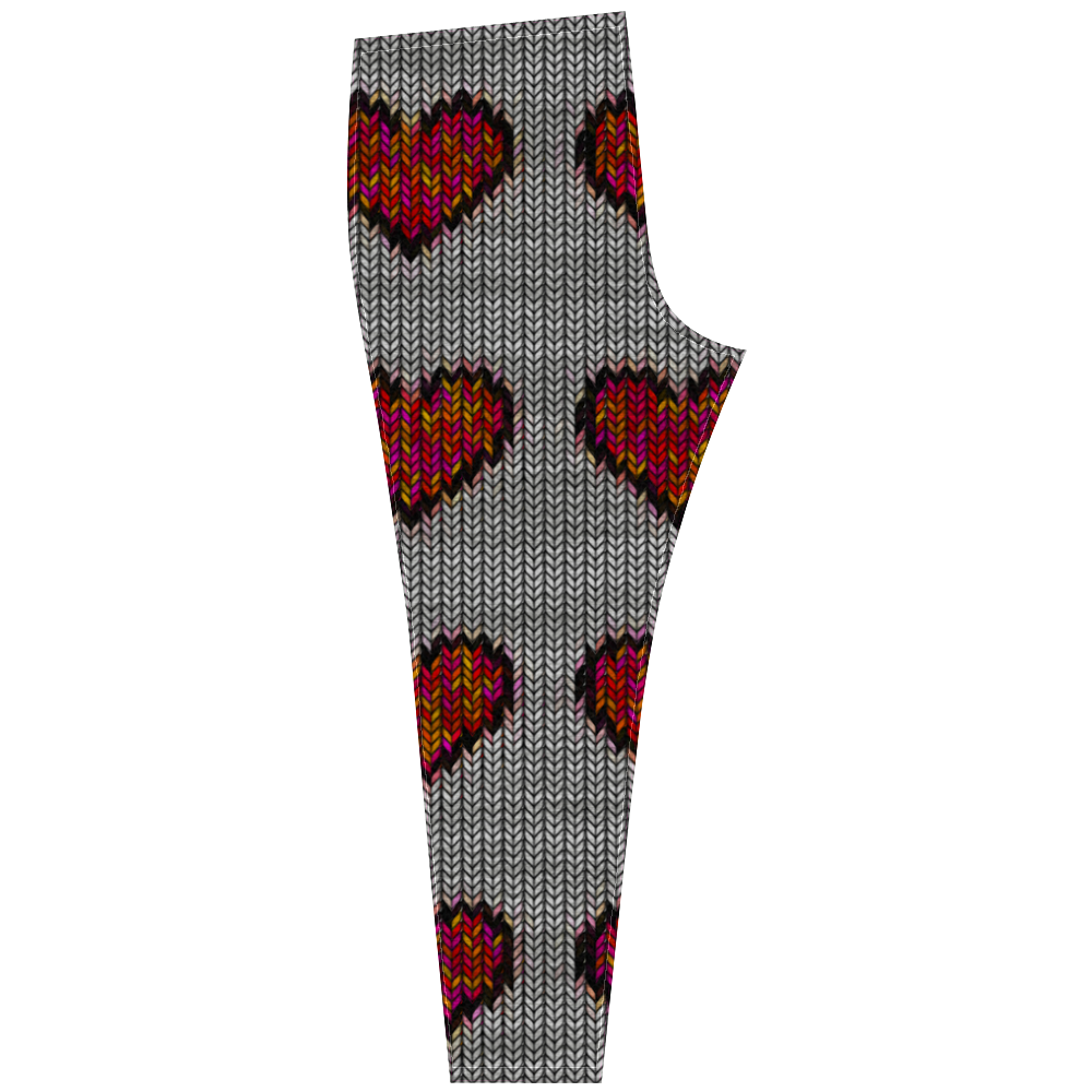heart pattern Cassandra Women's Leggings (Model L01)