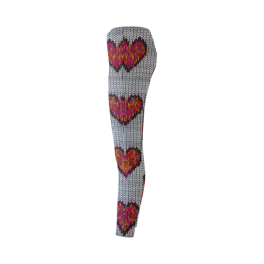 heart pattern Cassandra Women's Leggings (Model L01)