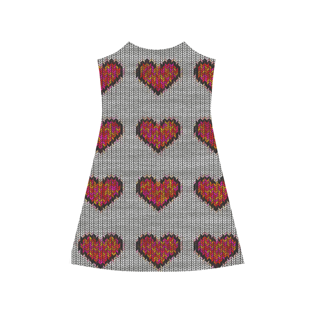heart pattern Alcestis Slip Dress (Model D05)