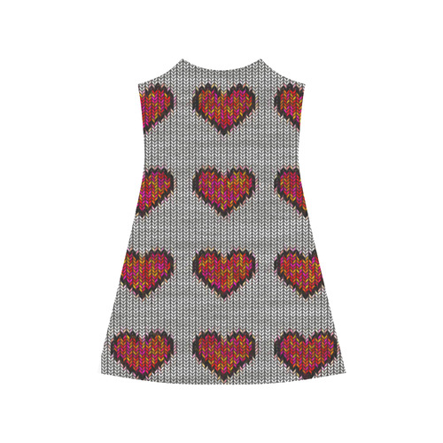 heart pattern Alcestis Slip Dress (Model D05)