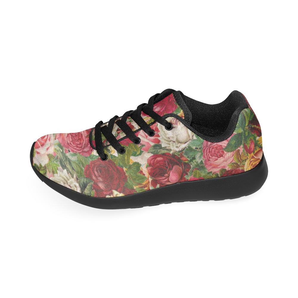 Floral Chintz Roses Pattern by ArtformDesigns Women’s Running Shoes (Model 020)