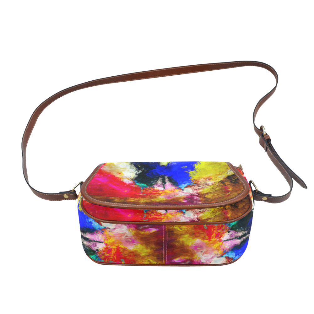 butterfly impressionism Saddle Bag/Small (Model 1649) Full Customization